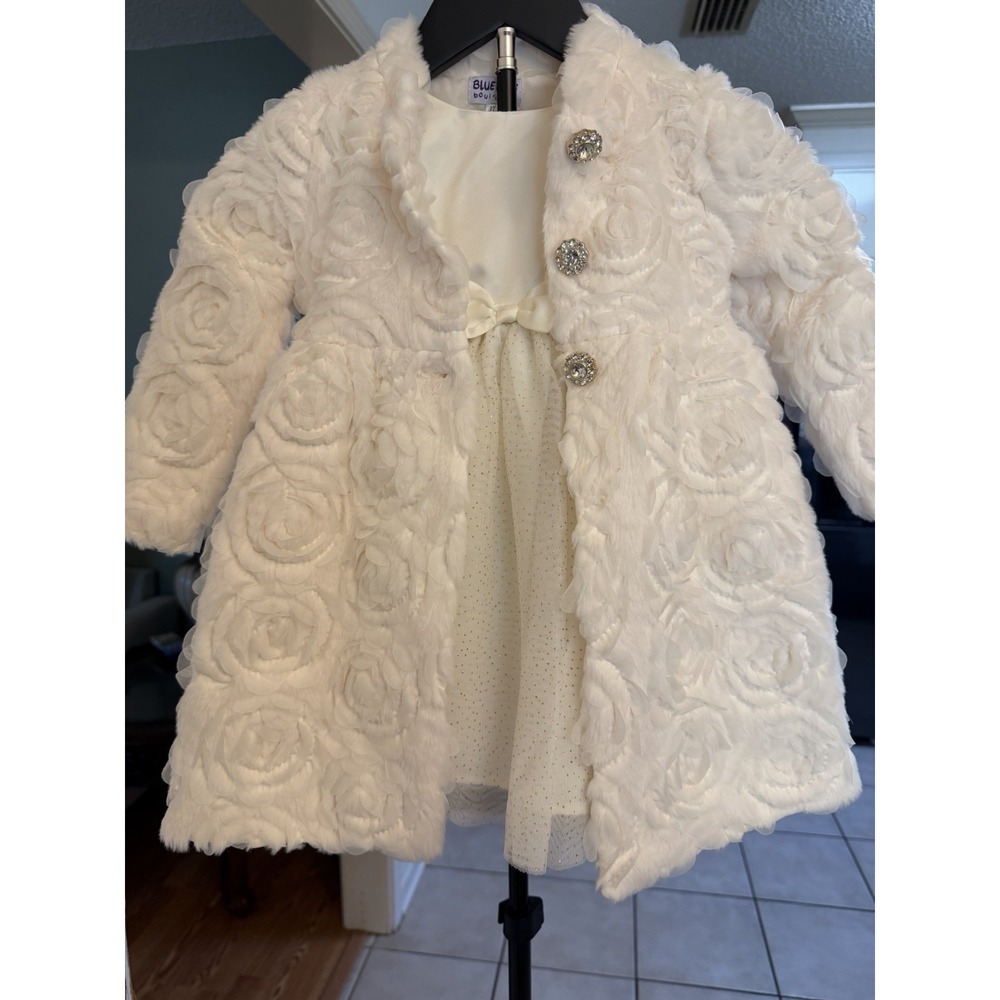 Girls Blueberi Boulevard Dress And Coat Lot Size 4T
